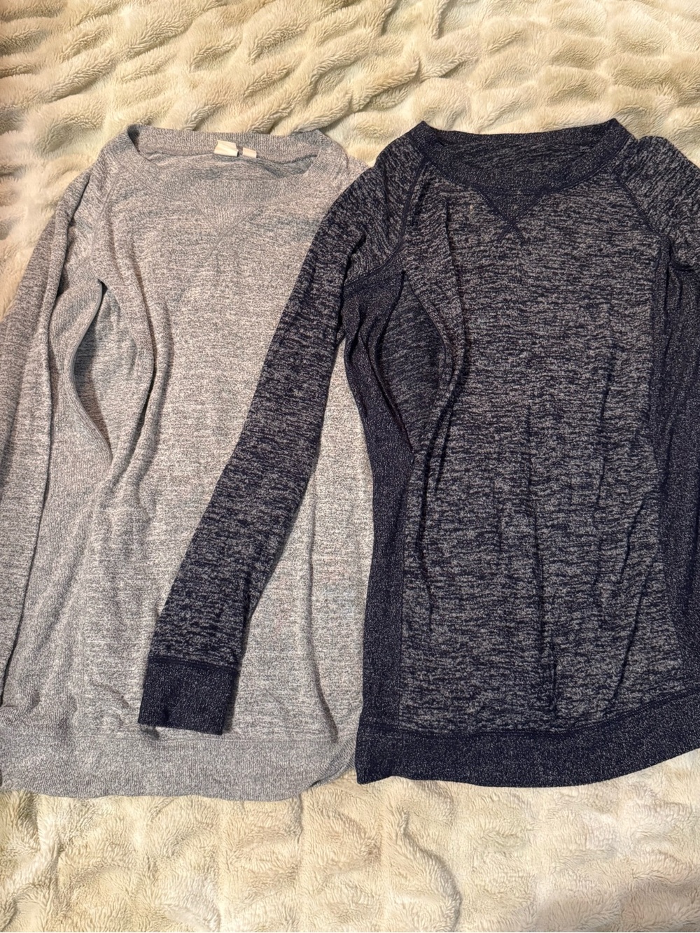 Gap nursing/pumping tops. Lightweight, super soft - Gray and Dark Gray